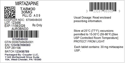 Label (13107 003 05 Mirtazapine 30mg 67046 484 30)